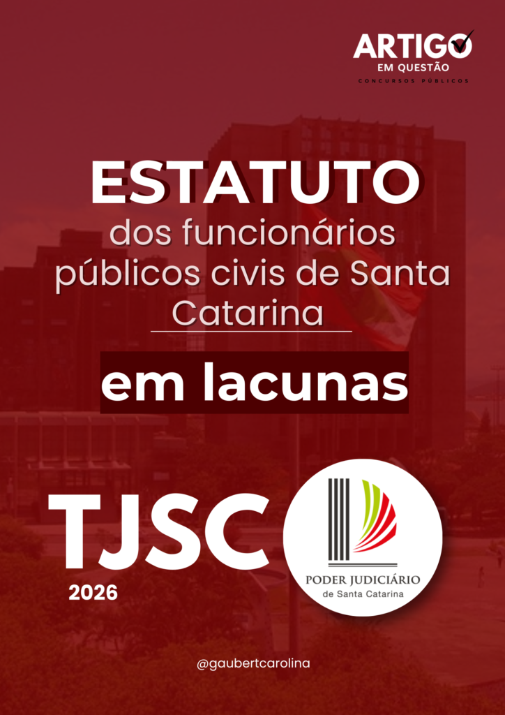 ESTATUTO DOS SERVIDORES CONCURSO PUBLICO TJSC